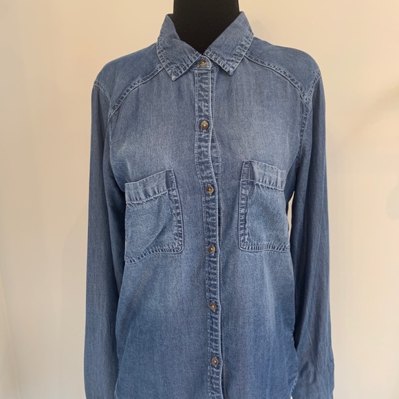 Denim Long Sleeved Shirt - Picture 1 of 2